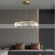 Industrial Hanging Lamp Metal Black Color With Acrylic LED Chandelier Light Vintage Pendant Lamp