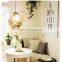 Clear Round Ball Pendant Lamp Bubble Glass Ball Chandelier With Gold Silver Flower LED Ceiling Hanging Lamp