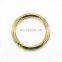 Manufacture Metal Round Snap Ring Shiny Gold Spring Gate O Ring for Handbag