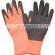 Green Bamboo Latex Coated Work Gloves Gardening