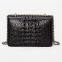 Crocodile Leather Women's Bag 2022 New Leather Bag Women's Chain Large-Capacity One-Shoulder Messenger Bag