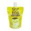 customized biodegradable reusable stand up spout pouch bag for yogurt