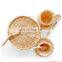 Hot Sale Rattan Toy Coffee & Cake Wicker Boho toy Kid Doll Toy Sets Vietnam Manufacturer