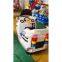 Guangdong Zhongshan Tai le Indoor and Outdoor Waterproof Playground 3-seat Parent-child Rocking Machine Rocking Car Children Police Car Rocking Supermarket Coin Buffet