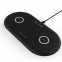 10W fast charging double coils portable desk top vertical phone holder wireless charger for Phone