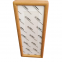 30*11cm Xuan Paper Thickened Wooden Marble Style Golden Teak color Frame