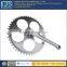 High precision bicycle chainwheel and crank for bicycle parts