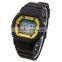 FT1185_YW yellow Color Dial LCD display Plastic custom digital watch