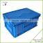 PP collapsible plastic container for transpotation with lid