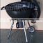 Outdoor and Indoor BBQ Charcoal Grill with black enamelled