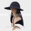 2015 Hunting Fishing Outdoor Cap Washed Cotton Bucket Hat With String