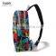600D polyester doodle printing crossbag own design