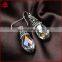 Clear quartz pave diamond new stylish earrings, wholesale designer diamond earring, handamde diamond gemstone drop earring