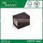 brown log velvet covered ring box