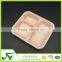Colorful PP disposable 3-compartment blister food packaging container