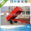 3T single axle trailer hot sale dump trailer with crane