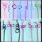 Food grade plastic flavored drinking straw