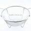Kitchen wire reinforced mesh basket with handle