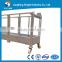 Aluminum 6m 630kg construction hoist suspended platform ZLP630 / lift gondola / cradle rental