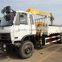 Hubei dongfeng right hand drive truck with mounted crane