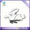 3D chrome rabbit hare shaped plastic car badge emblem sticker