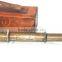 NAUTICAL BRASS HAND CARVING TELESCOPE -DOLLOND LONDON TELESCOPE WITH LEATHER BOX 12230