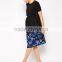 Guangzhou Clothes Floral Hem Layer Maternity Dress for Office