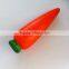 carrot shaped pu foam ball vegetable promotional gifts