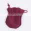 Promotion small custom drawstring jewelry bags made in china