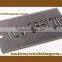 High quality custom etching metal logo for garment/handbag