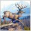 Outdoor Garden Metal Bronze Deer Sculpture Statue for Sale