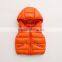 children winter windproof fleece hooded down vest