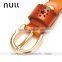 punching style genuine leather girls belts