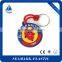 2016 best selling custom design rubber keychain make pvc keyrings