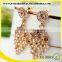 wholesale designer jewelry leaf traditional cheap pearl earrings