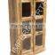 INDIAN MANGO WOOD GLASS CABINET, FOR HOME FURNITURE