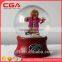 Polyresin figurine handmade christmas gifts glass water balls christmas snow globes