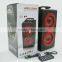 Stereo Handle Wooden Music Speaker with remote control
