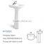 Made in china bedroom furniture washing basin pedestal