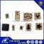 Square Wood Box Wooden + Rubber children toy stamps alphabet or animal OEM