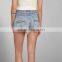 2015 summer denim shorts cutoff shorts high waist jeans for women