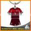 China Supplier blank souvenir jersey custom printed two sided key holder