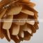 Modern Artichoke Lighting Crimean Pine Cone Wooden Pendant Lamp 403P-B01/02/03
