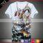 high quality customized t-shirt made hangtag100% cotton characters 3d digital print men t shirt wholesale