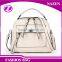 pu leather women cheap fashion brand women bags clear waterproof beach handbag