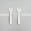 White leather zipper puller for garments