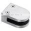 U-Shape flat Large fine cast steel movable gripper Satin/Polish bathroom glass connector,glass door partition 6-12mm glass door