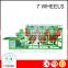 High quality water-cooled Type Sheet Extruder with Seven Wheel(double-deck)