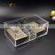 high clear square custom acrylic storage box