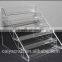 Clear acrylic nail polish stand holder cosmetic storage box